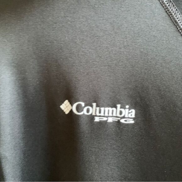 Columbia PFG Terminal Tackle 1/4 Zip Pullover Performance Fishing Gear Black XL - Picture 3 of 12
